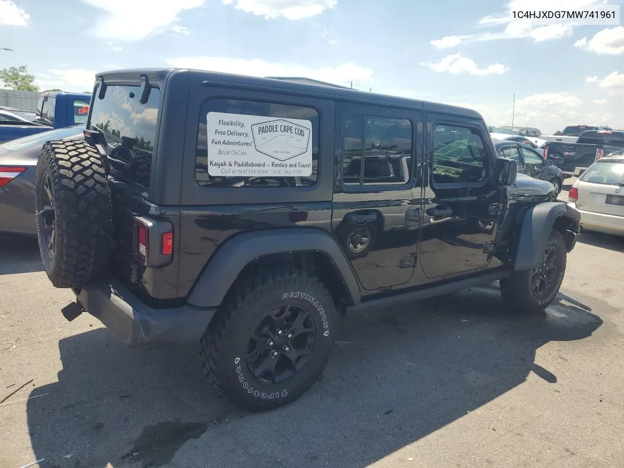 2021 Jeep Wrangler Unlimited Sport VIN: 1C4HJXDG7MW741961 Lot: 60068754