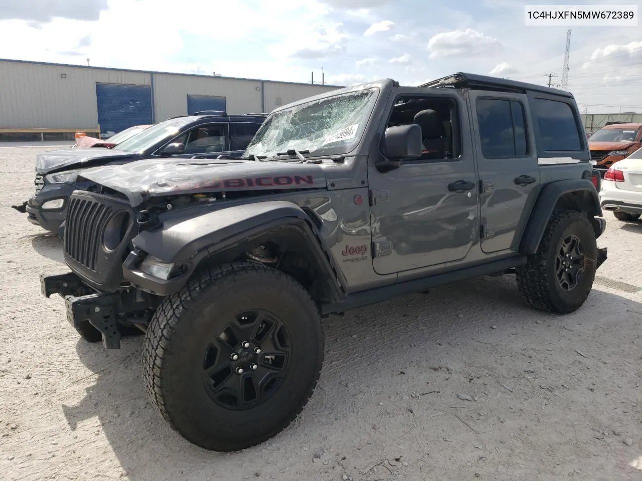 1C4HJXFN5MW672389 2021 Jeep Wrangler Unlimited Rubicon