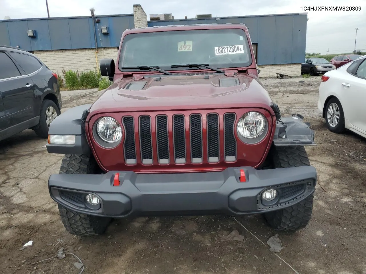 2021 Jeep Wrangler Unlimited Rubicon VIN: 1C4HJXFNXMW820309 Lot: 60272804