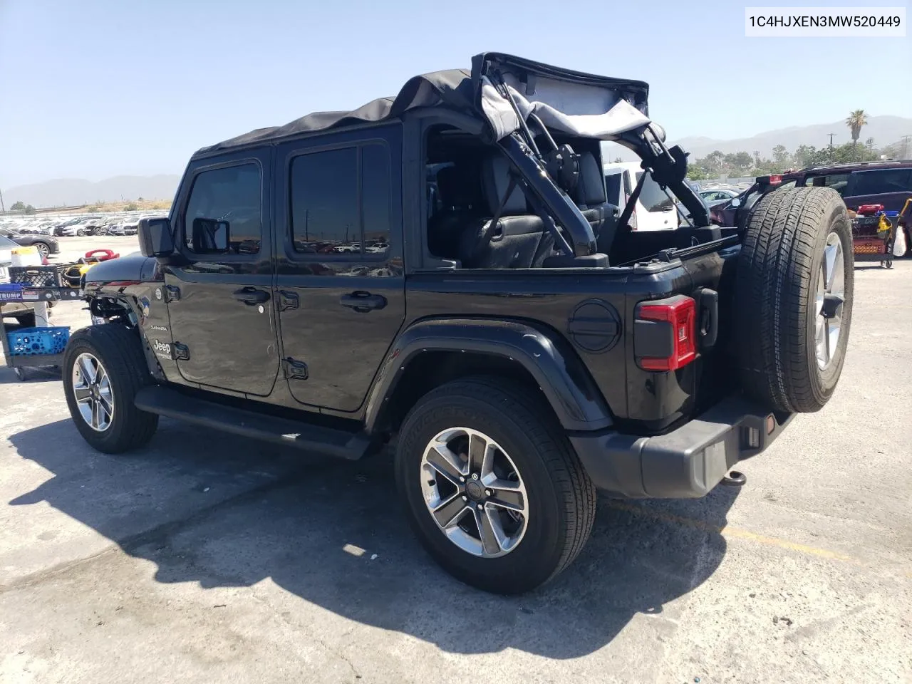 2021 Jeep Wrangler Unlimited Sahara VIN: 1C4HJXEN3MW520449 Lot: 60312604