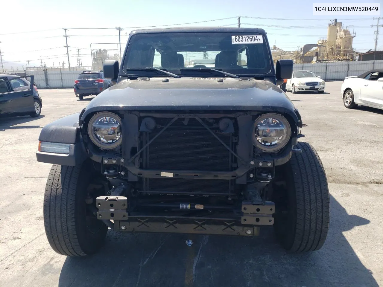 2021 Jeep Wrangler Unlimited Sahara VIN: 1C4HJXEN3MW520449 Lot: 60312604