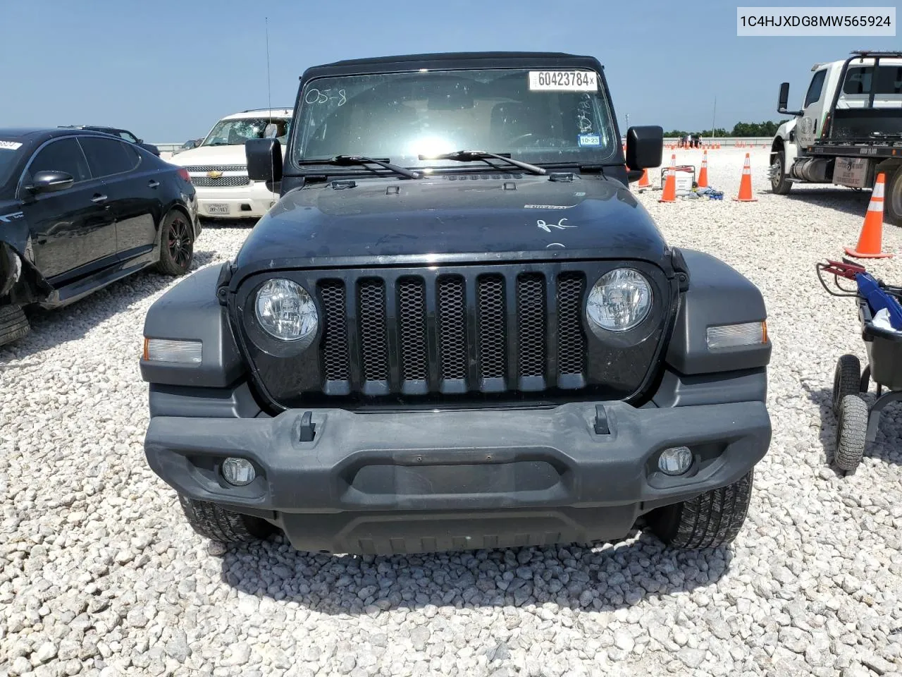 2021 Jeep Wrangler Unlimited Sport VIN: 1C4HJXDG8MW565924 Lot: 60423784