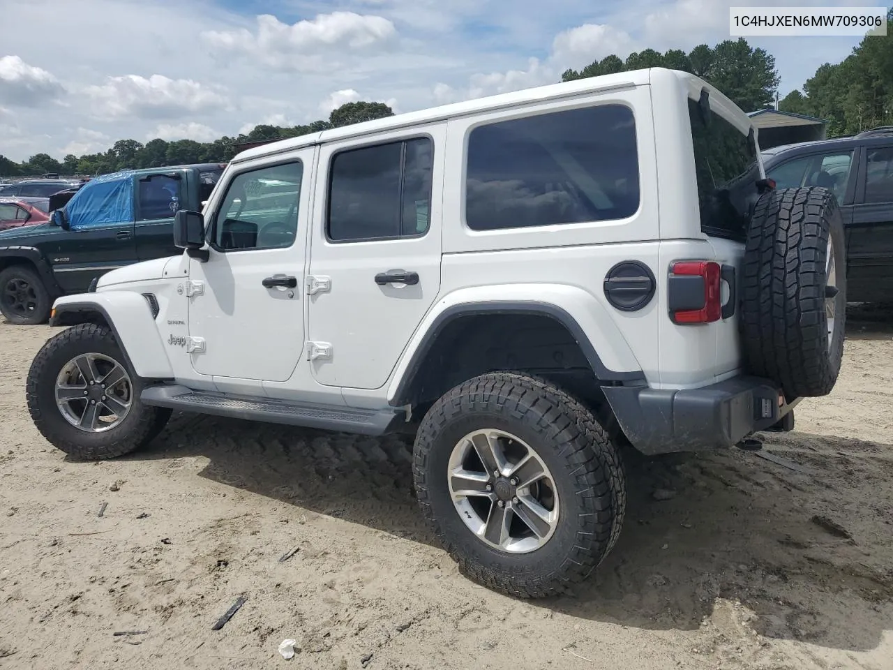 2021 Jeep Wrangler Unlimited Sahara VIN: 1C4HJXEN6MW709306 Lot: 60693244