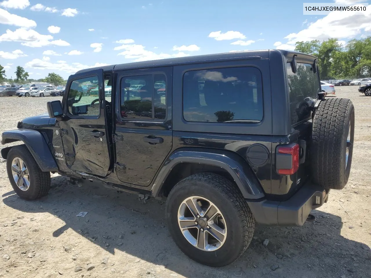 2021 Jeep Wrangler Unlimited Sahara VIN: 1C4HJXEG9MW565610 Lot: 61209574