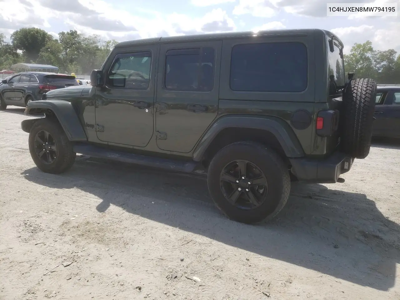 2021 Jeep Wrangler Unlimited Sahara VIN: 1C4HJXEN8MW794195 Lot: 61269515
