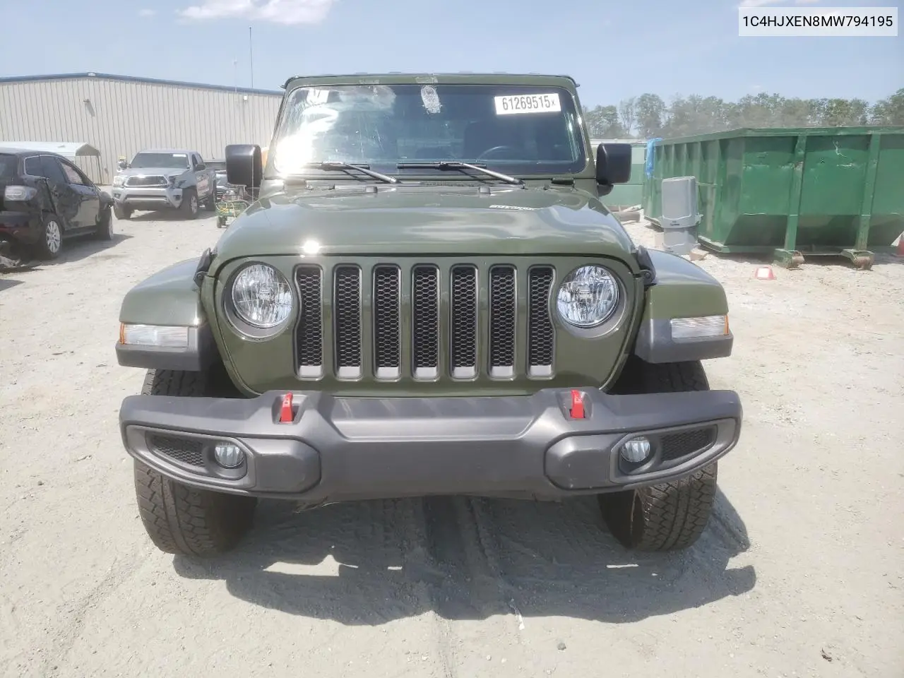 2021 Jeep Wrangler Unlimited Sahara VIN: 1C4HJXEN8MW794195 Lot: 61269515