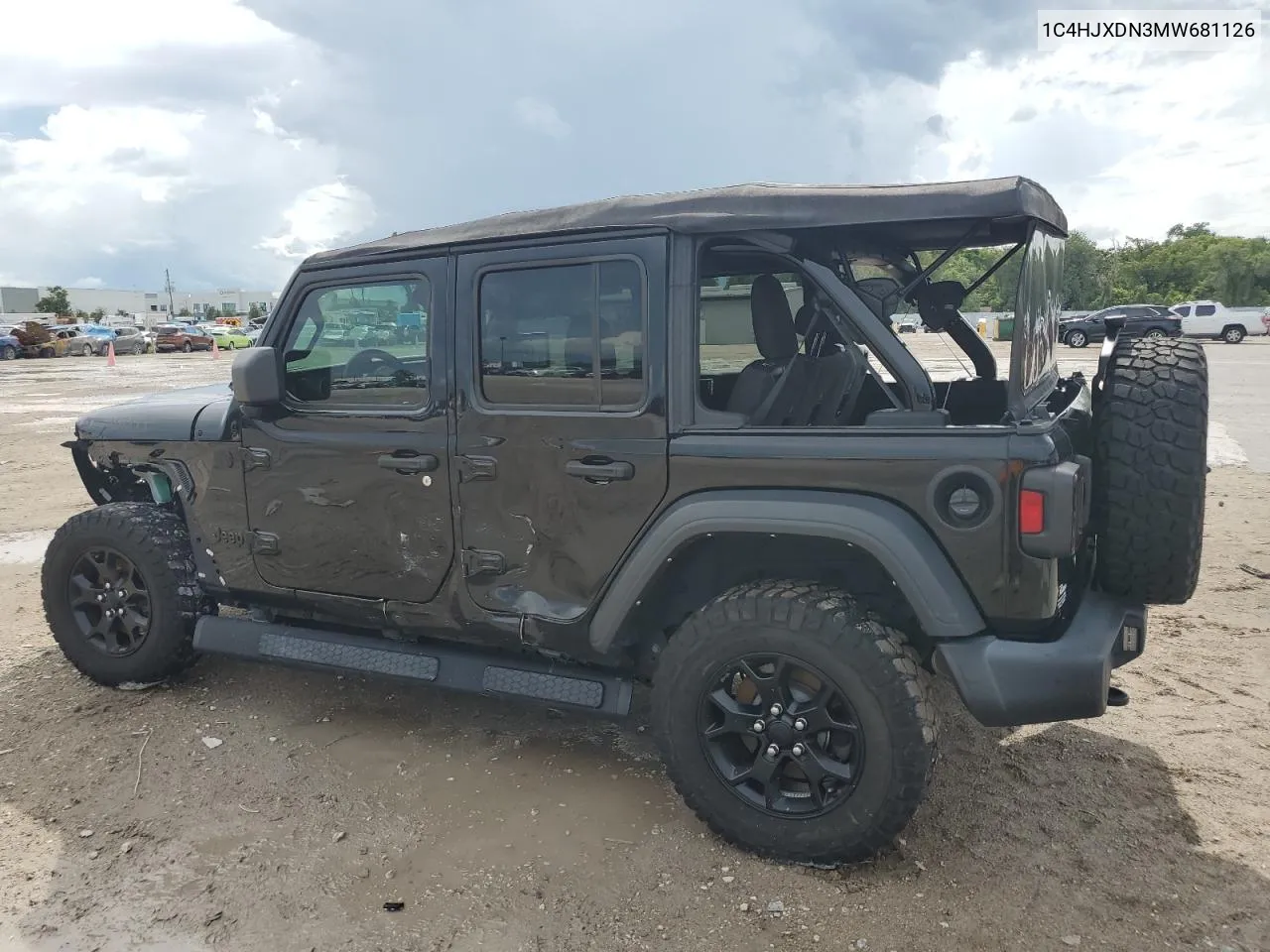 1C4HJXDN3MW681126 2021 Jeep Wrangler Unlimited Sport