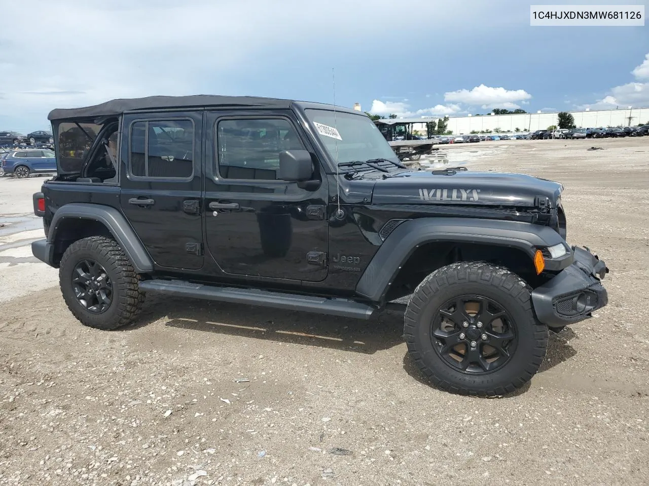 1C4HJXDN3MW681126 2021 Jeep Wrangler Unlimited Sport