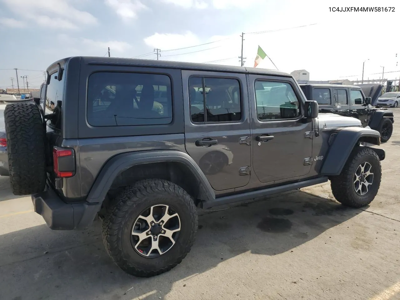 2021 Jeep Wrangler Unlimited Rubicon VIN: 1C4JJXFM4MW581672 Lot: 61303944