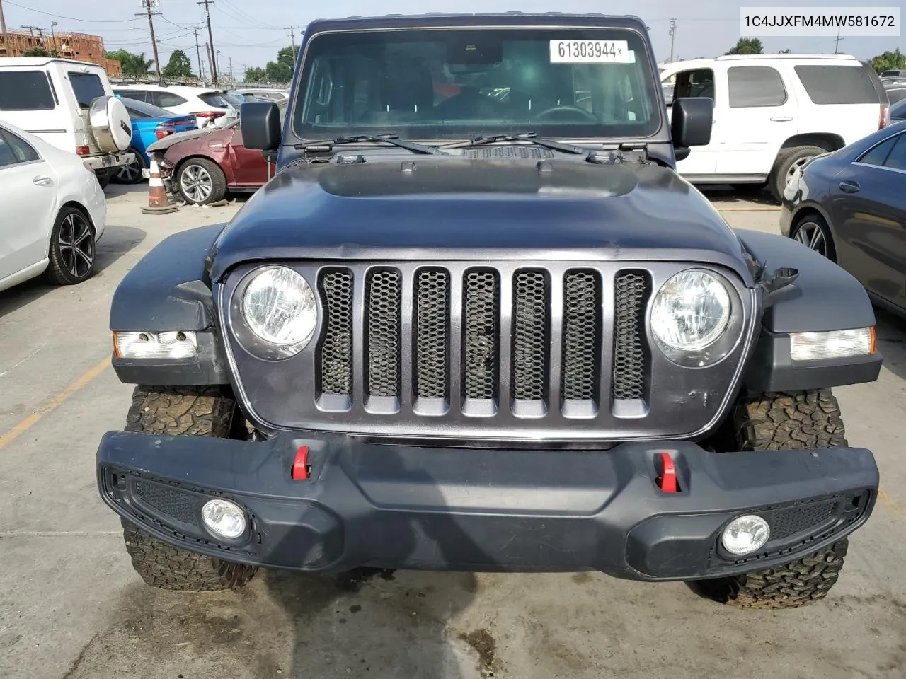 2021 Jeep Wrangler Unlimited Rubicon VIN: 1C4JJXFM4MW581672 Lot: 61303944