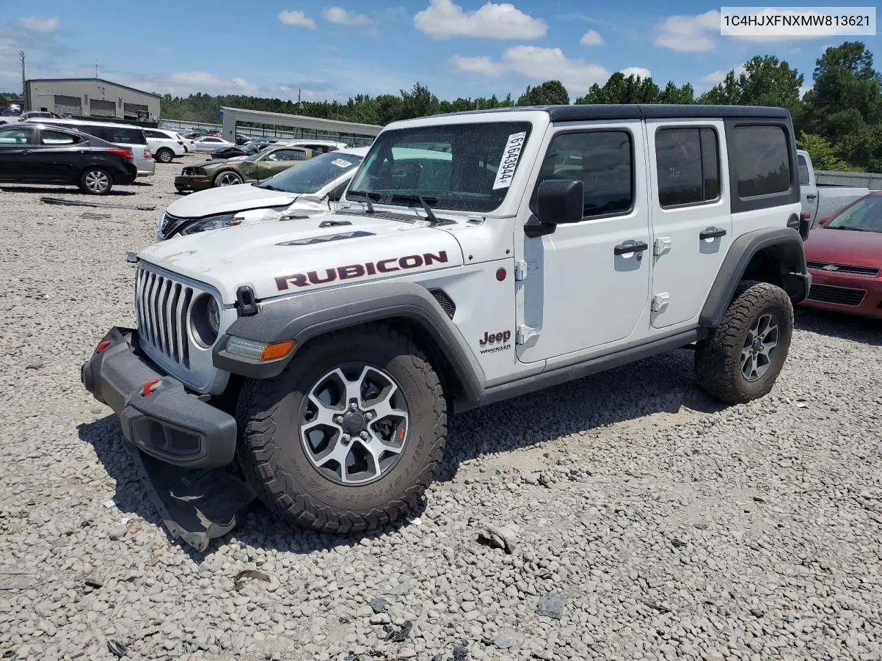 2021 Jeep Wrangler Unlimited Rubicon VIN: 1C4HJXFNXMW813621 Lot: 61643944