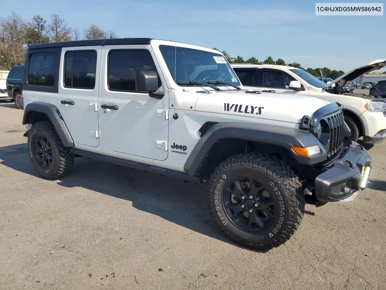 1C4HJXDG5MW586942 2021 Jeep Wrangler Unlimited Sport