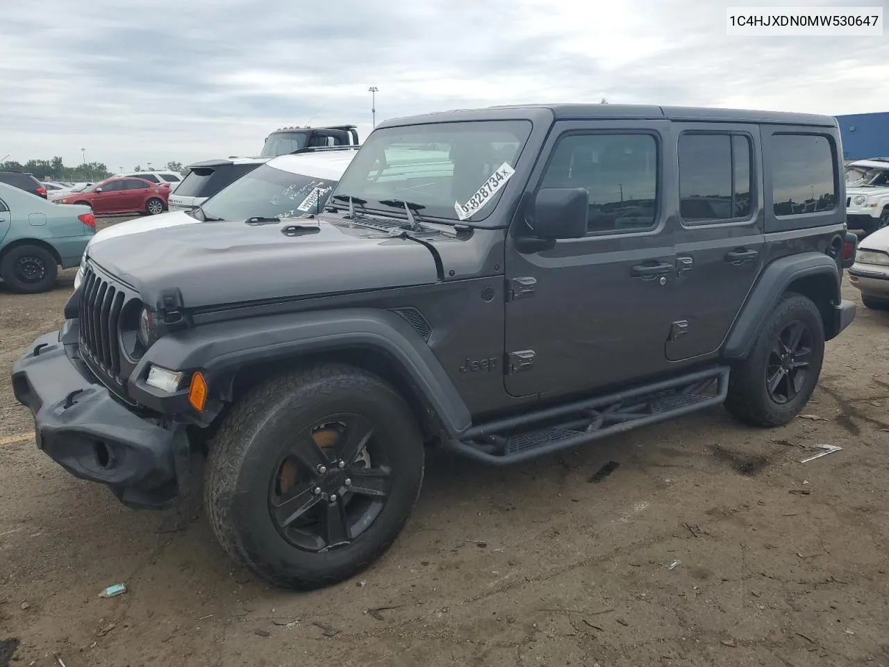 2021 Jeep Wrangler Unlimited Sport VIN: 1C4HJXDN0MW530647 Lot: 61828734