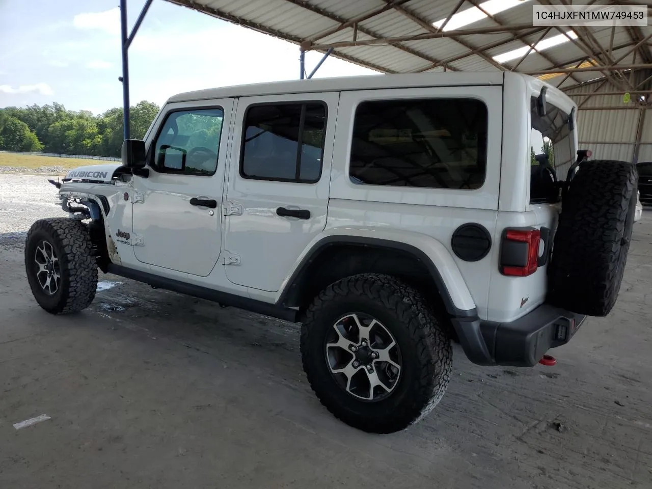 2021 Jeep Wrangler Unlimited Rubicon VIN: 1C4HJXFN1MW749453 Lot: 61830954