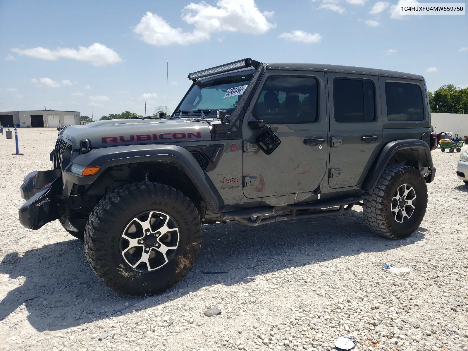 2021 Jeep Wrangler Unlimited Rubicon VIN: 1C4HJXFG4MW659750 Lot: 62304494