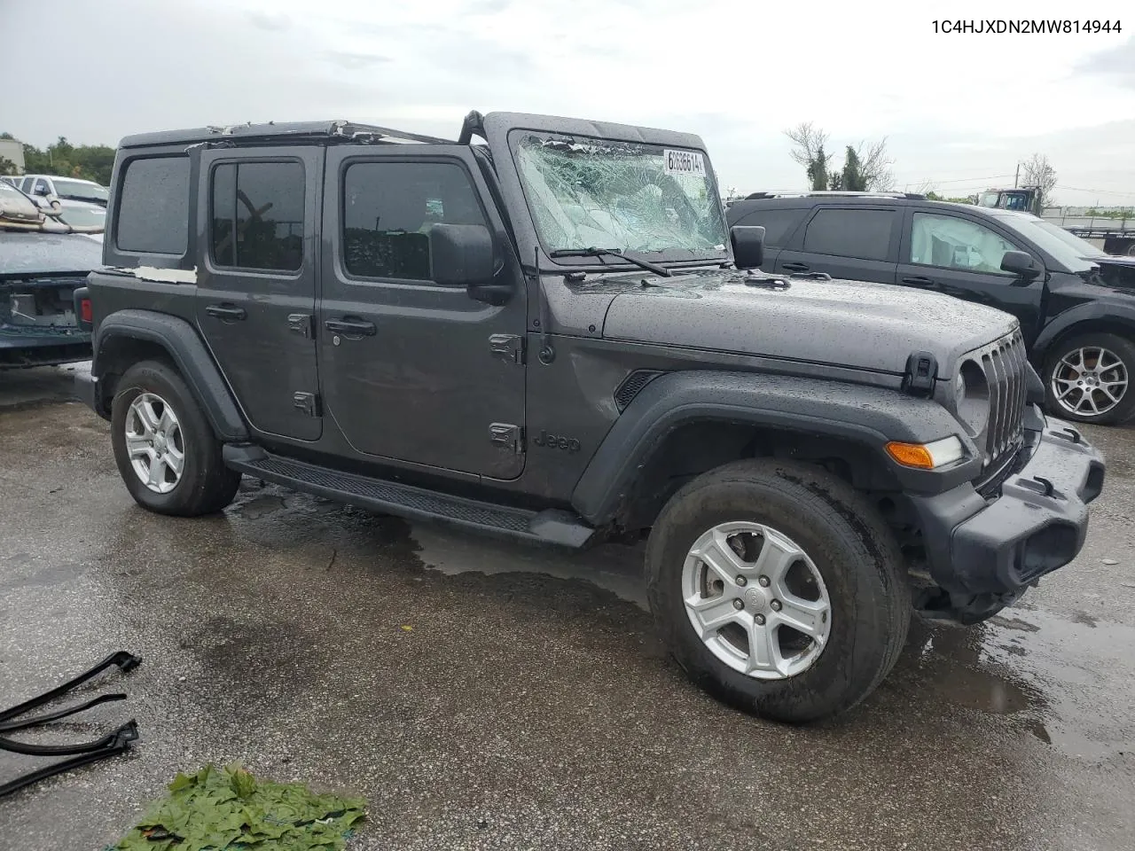 2021 Jeep Wrangler Unlimited Sport VIN: 1C4HJXDN2MW814944 Lot: 62636614