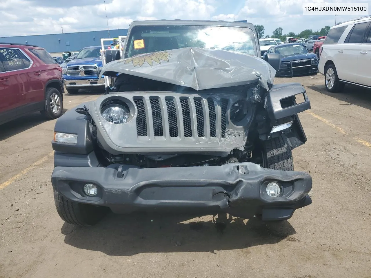 2021 Jeep Wrangler Unlimited Sport VIN: 1C4HJXDN0MW515100 Lot: 62723484