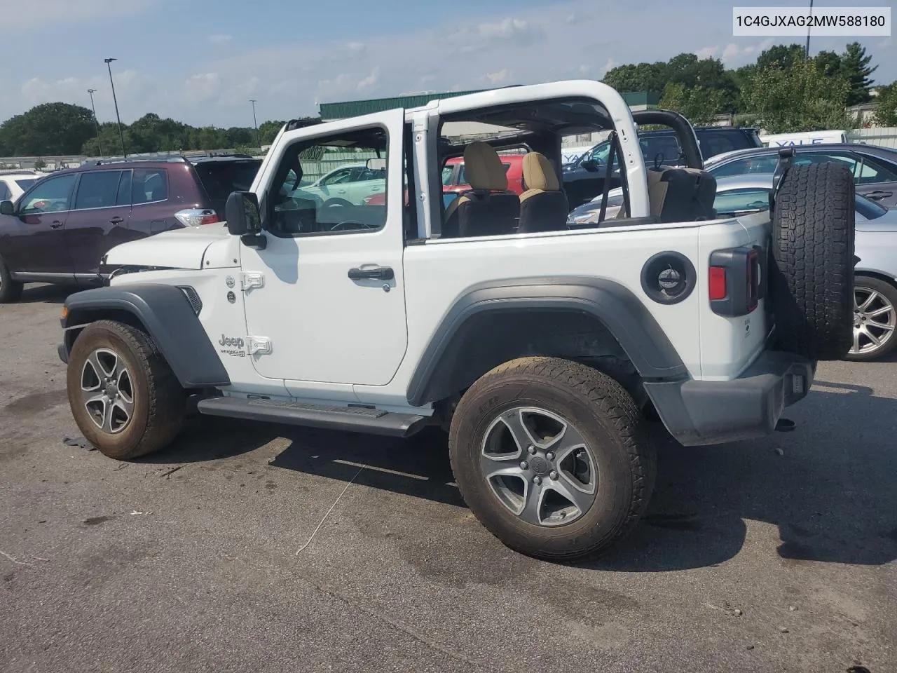 2021 Jeep Wrangler Sport VIN: 1C4GJXAG2MW588180 Lot: 62866964