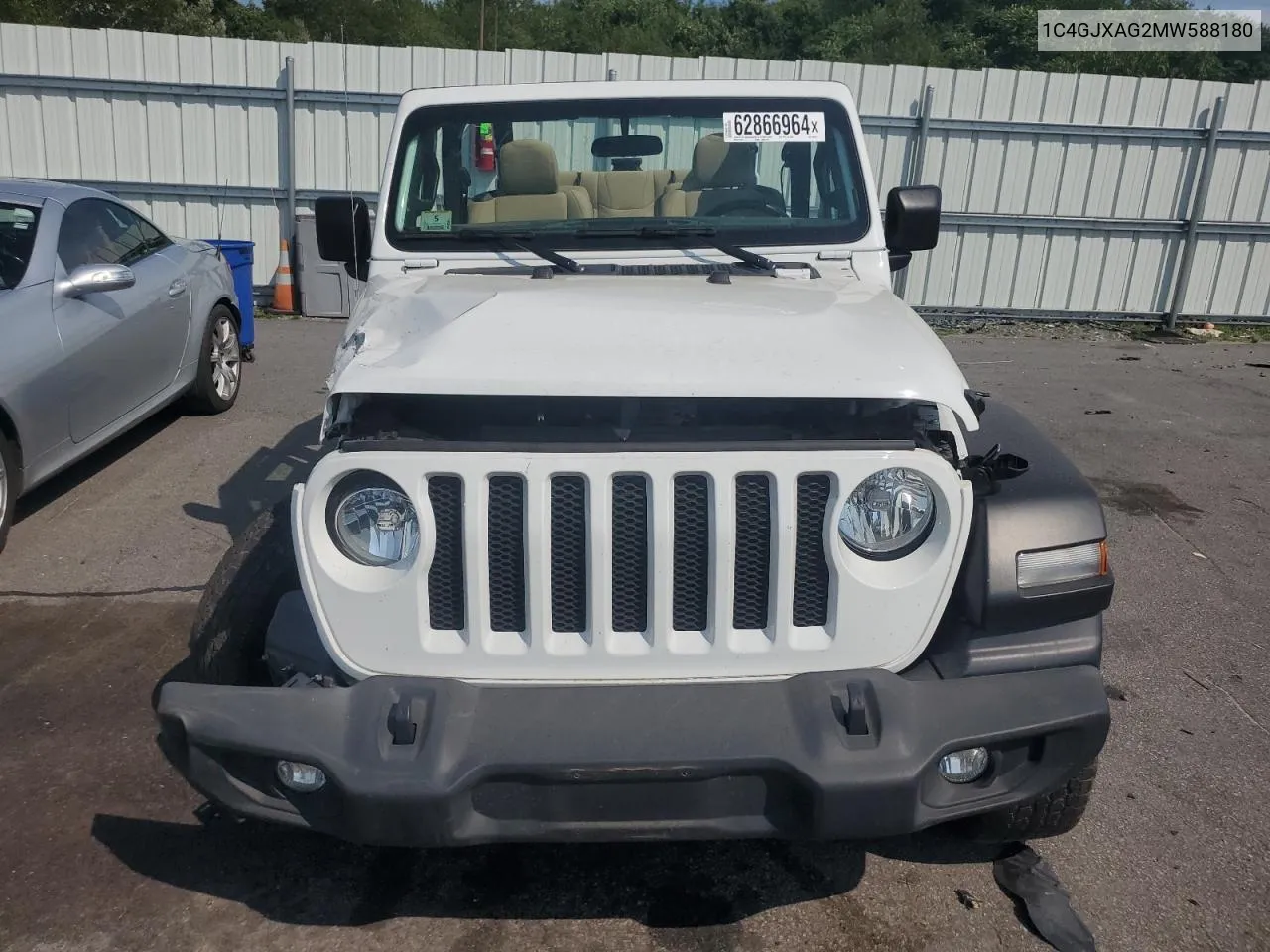 1C4GJXAG2MW588180 2021 Jeep Wrangler Sport