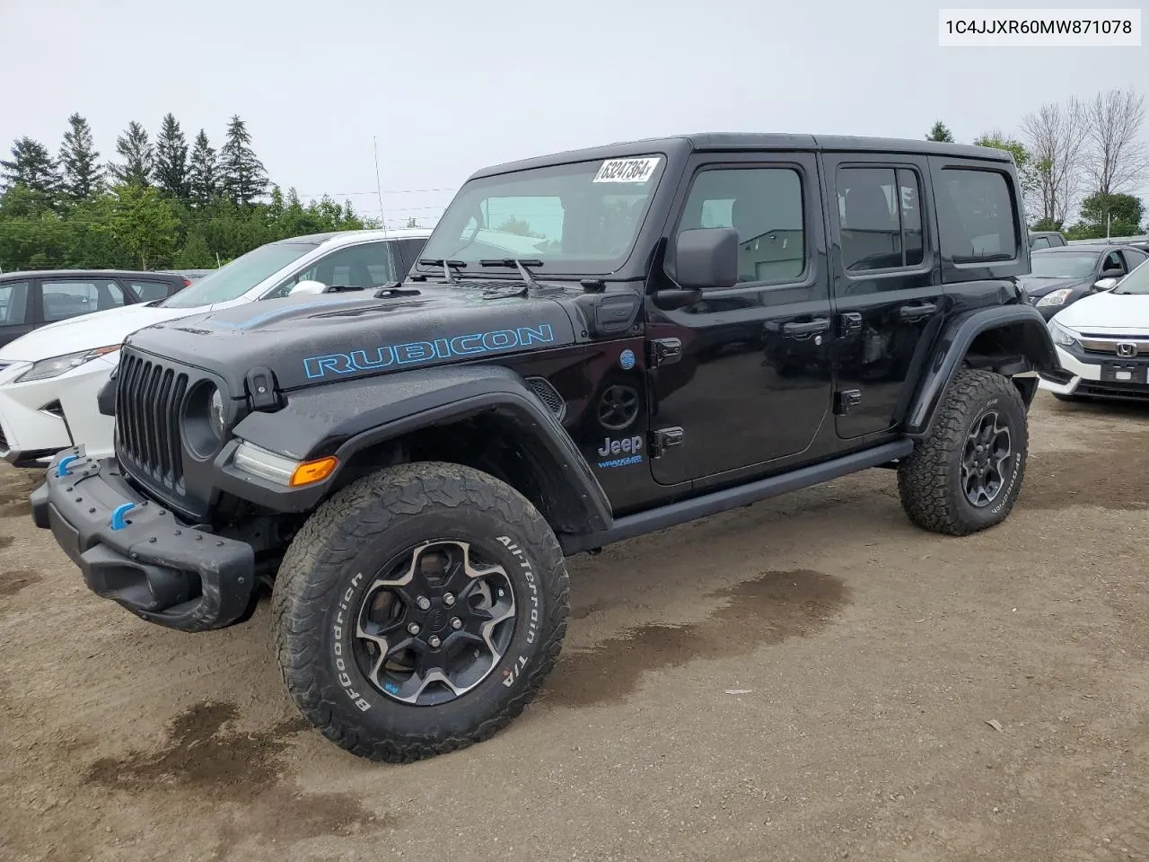 2021 Jeep Wrangler Unlimited Rubicon 4Xe VIN: 1C4JJXR60MW871078 Lot: 63247364