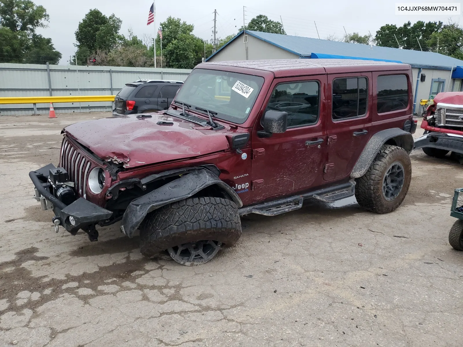 2021 Jeep Wrangler Unlimited Sahara 4Xe VIN: 1C4JJXP68MW704471 Lot: 63394204