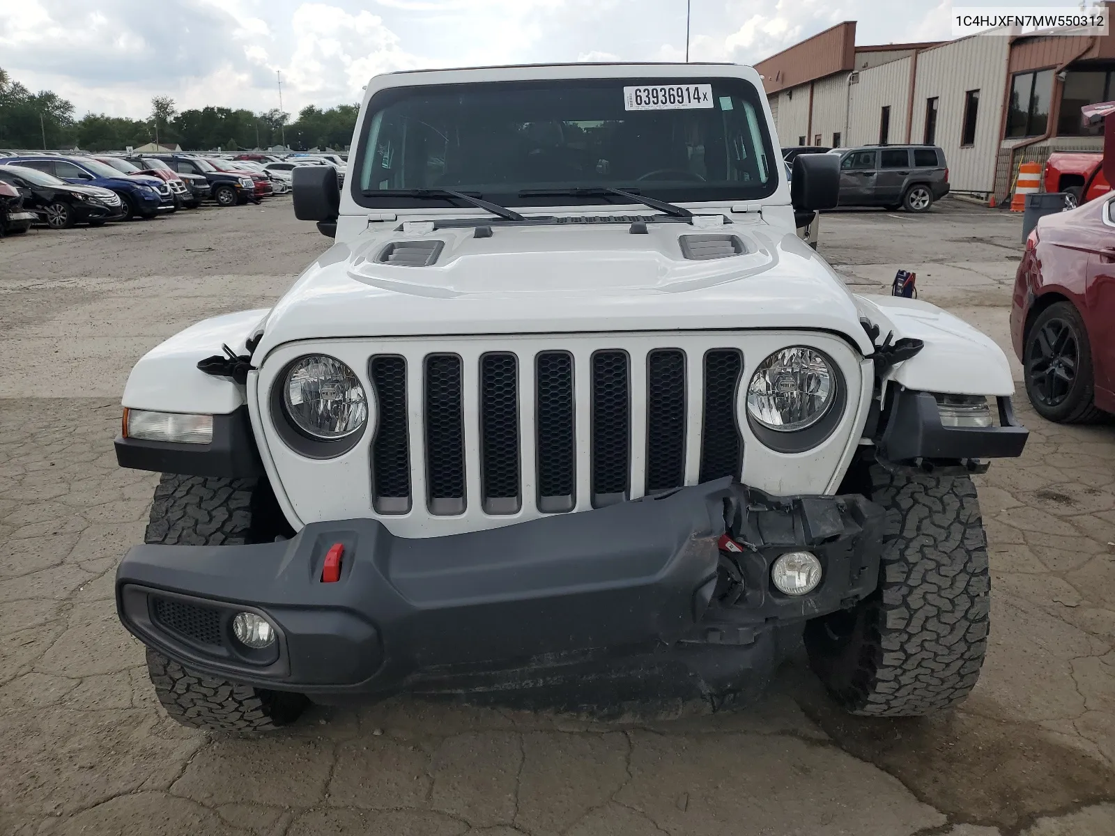 2021 Jeep Wrangler Unlimited Rubicon VIN: 1C4HJXFN7MW550312 Lot: 63936914