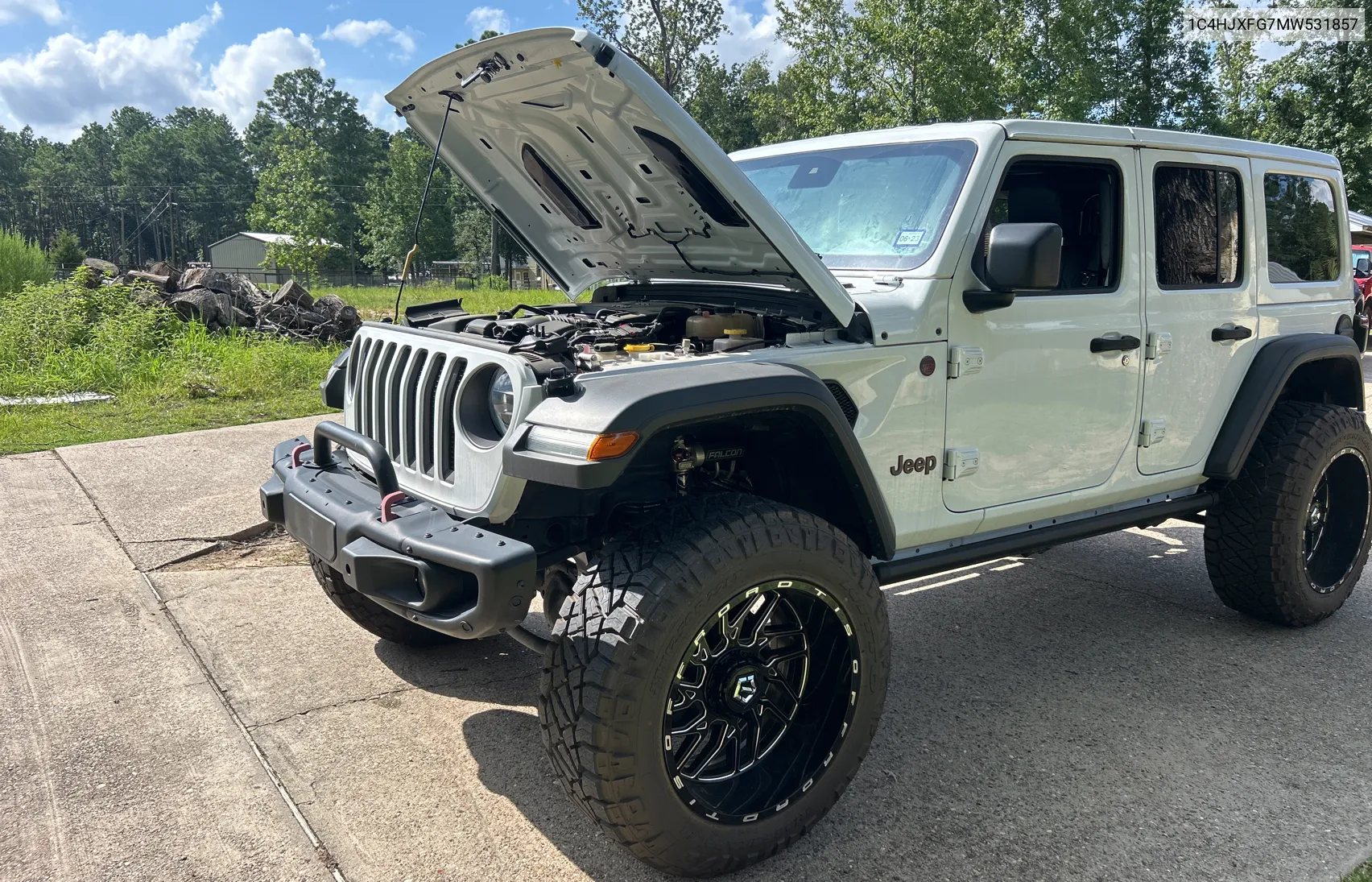 2021 Jeep Wrangler Unlimited Rubicon VIN: 1C4HJXFG7MW531857 Lot: 64199194