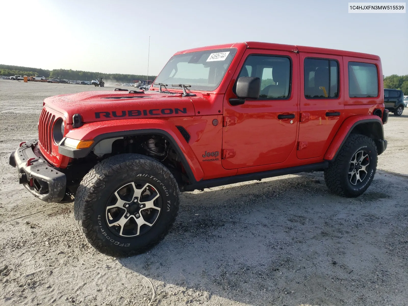 1C4HJXFN3MW515539 2021 Jeep Wrangler Unlimited Rubicon