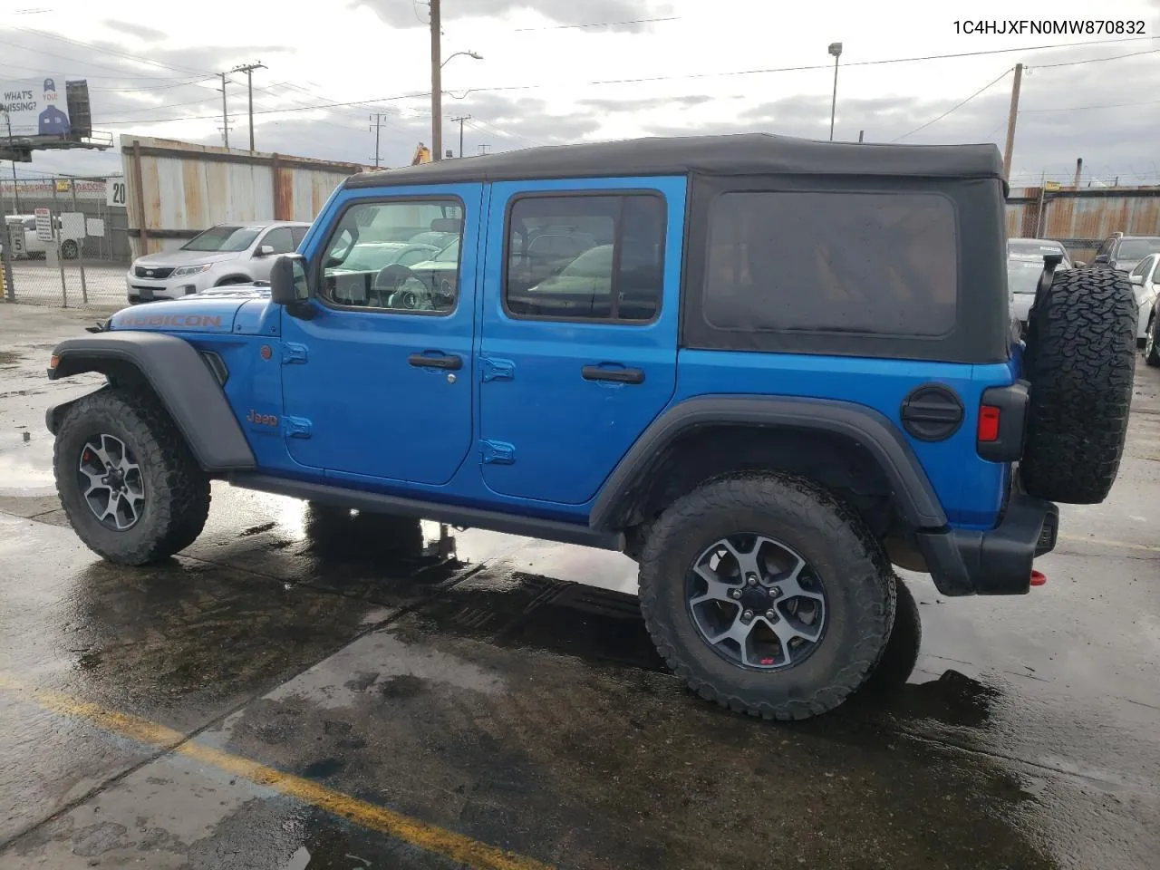 1C4HJXFN0MW870832 2021 Jeep Wrangler Unlimited Rubicon