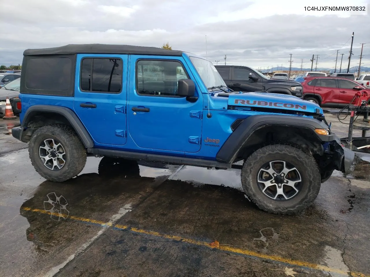 1C4HJXFN0MW870832 2021 Jeep Wrangler Unlimited Rubicon