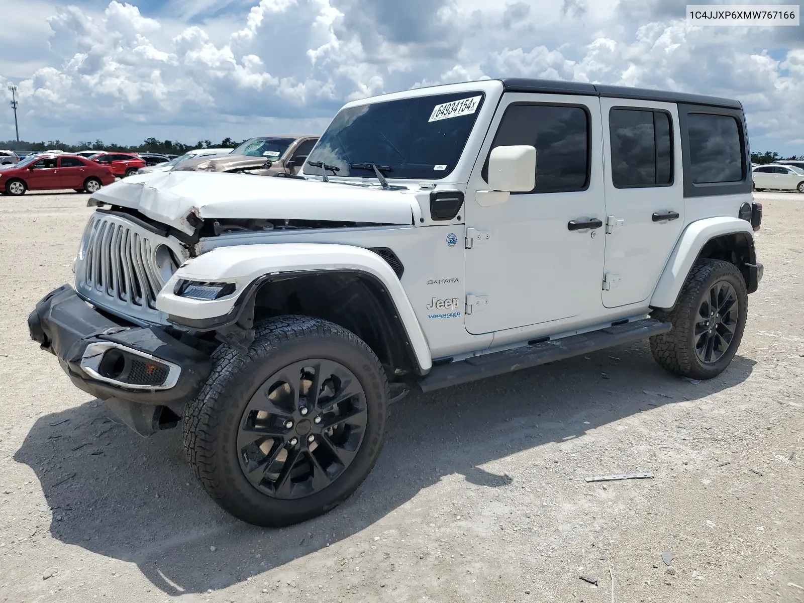 1C4JJXP6XMW767166 2021 Jeep Wrangler Unlimited Sahara 4Xe