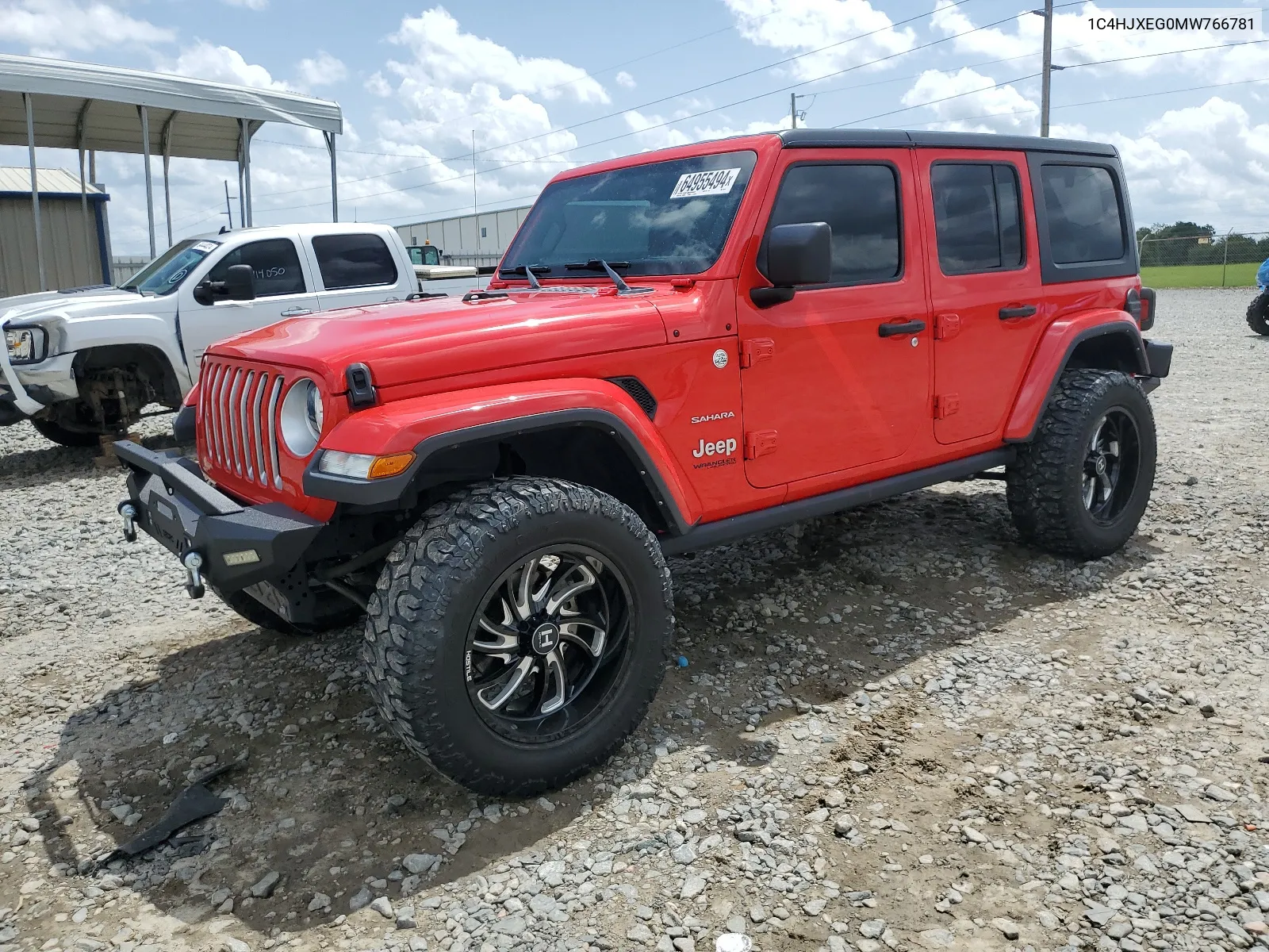 2021 Jeep Wrangler Unlimited Sahara VIN: 1C4HJXEG0MW766781 Lot: 64955494