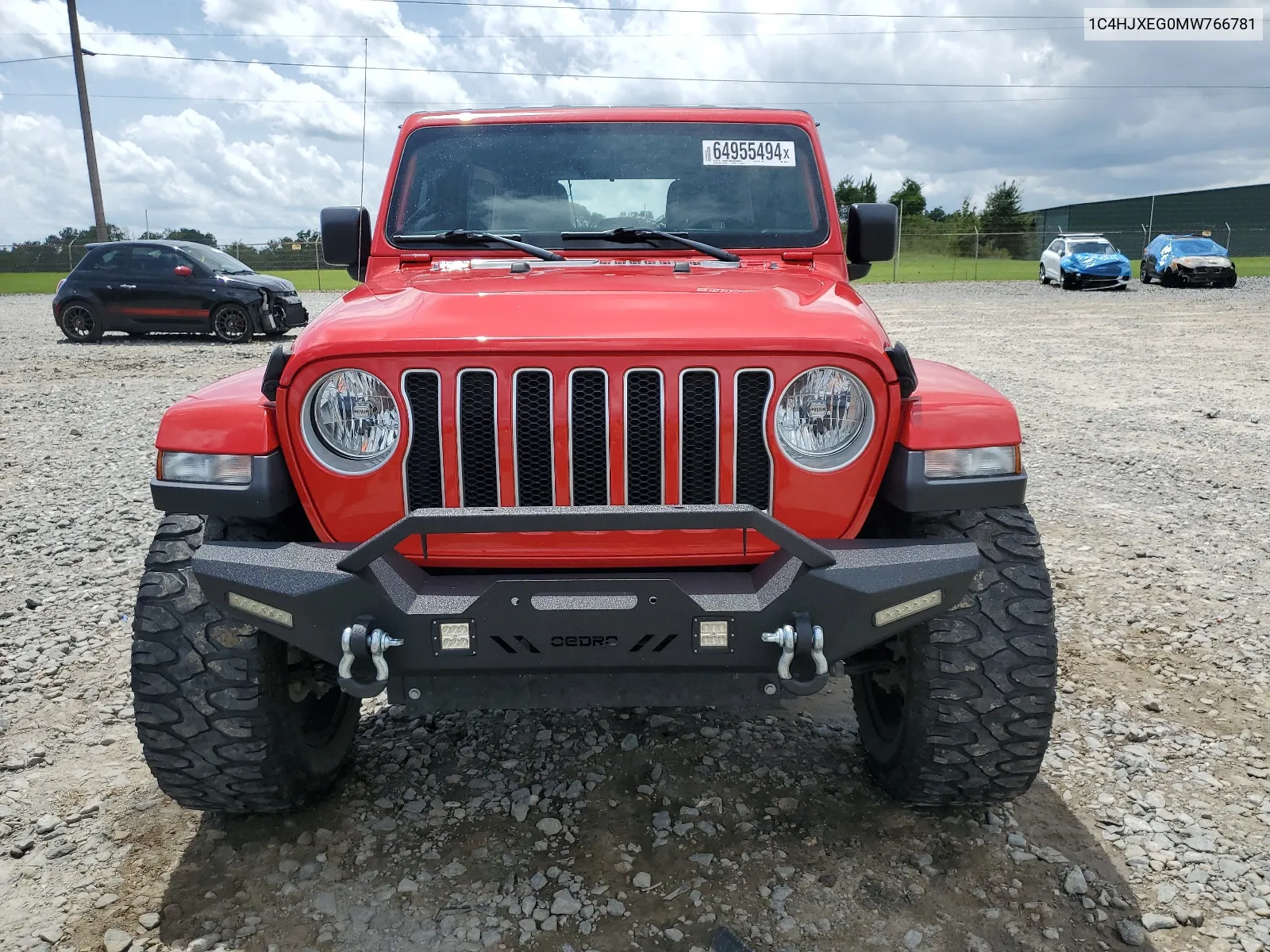 2021 Jeep Wrangler Unlimited Sahara VIN: 1C4HJXEG0MW766781 Lot: 64955494