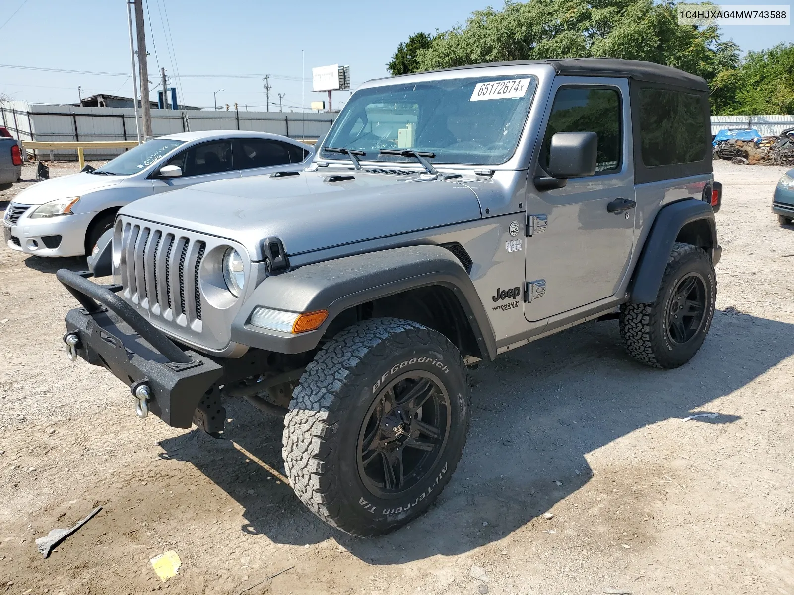 2021 Jeep Wrangler Sport VIN: 1C4HJXAG4MW743588 Lot: 65172674