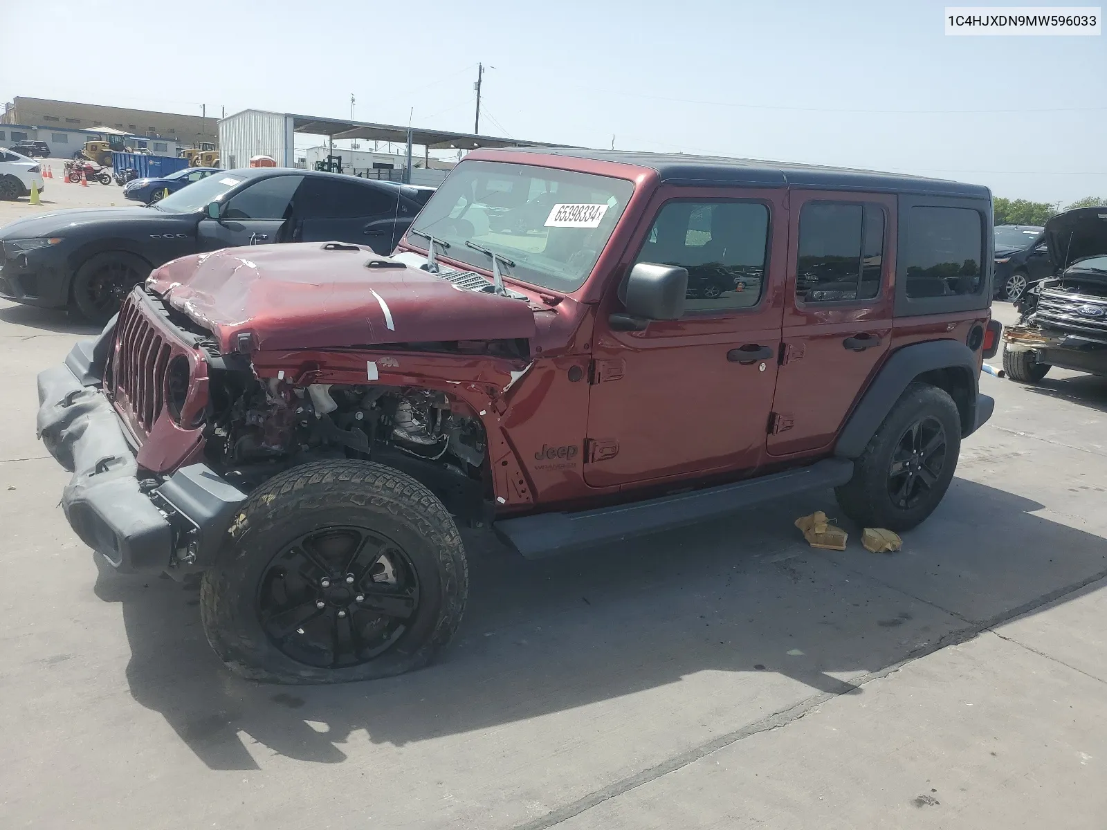 2021 Jeep Wrangler Unlimited Sport VIN: 1C4HJXDN9MW596033 Lot: 65398334