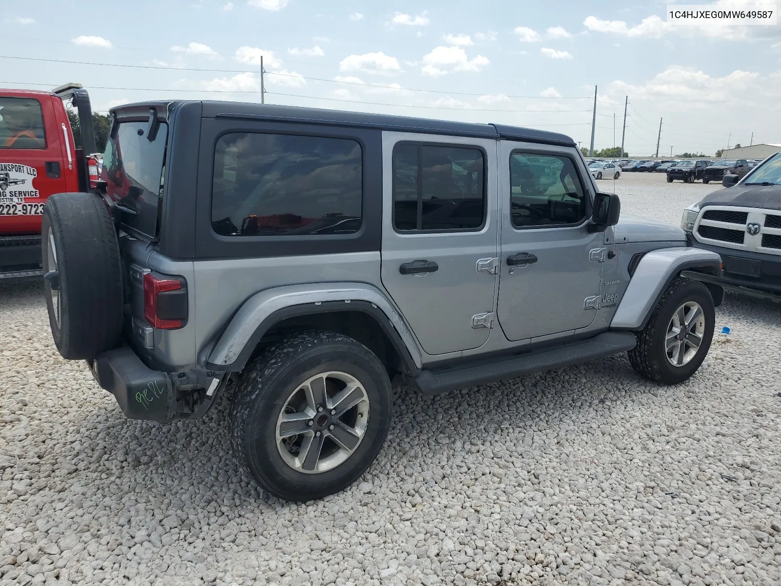 2021 Jeep Wrangler Unlimited Sahara VIN: 1C4HJXEG0MW649587 Lot: 65550724