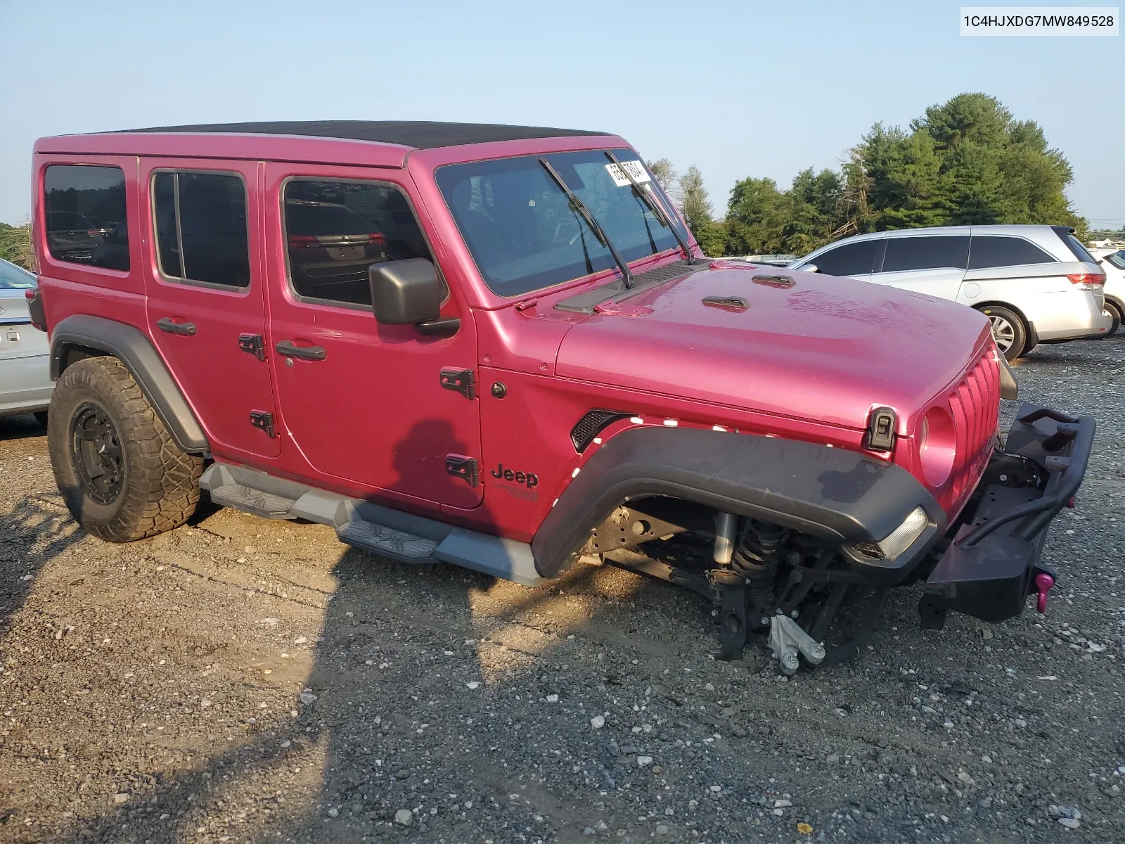 2021 Jeep Wrangler Unlimited Sport VIN: 1C4HJXDG7MW849528 Lot: 65607804