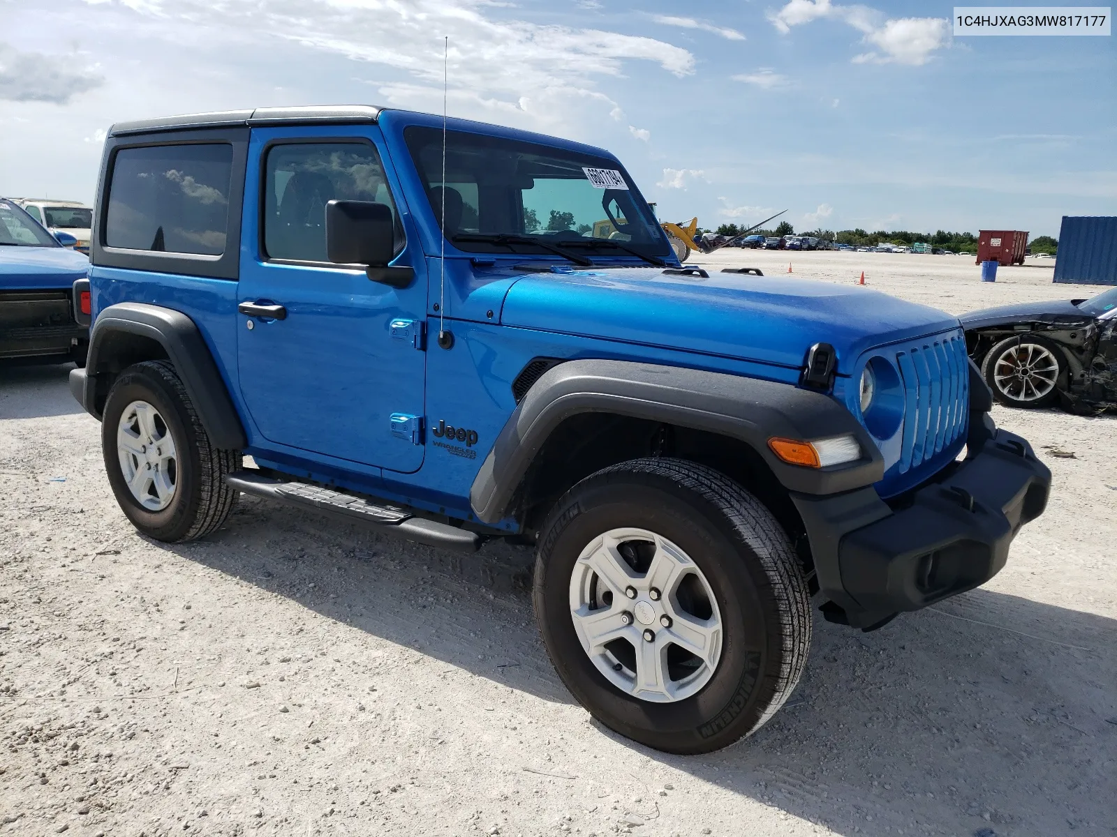 1C4HJXAG3MW817177 2021 Jeep Wrangler Sport