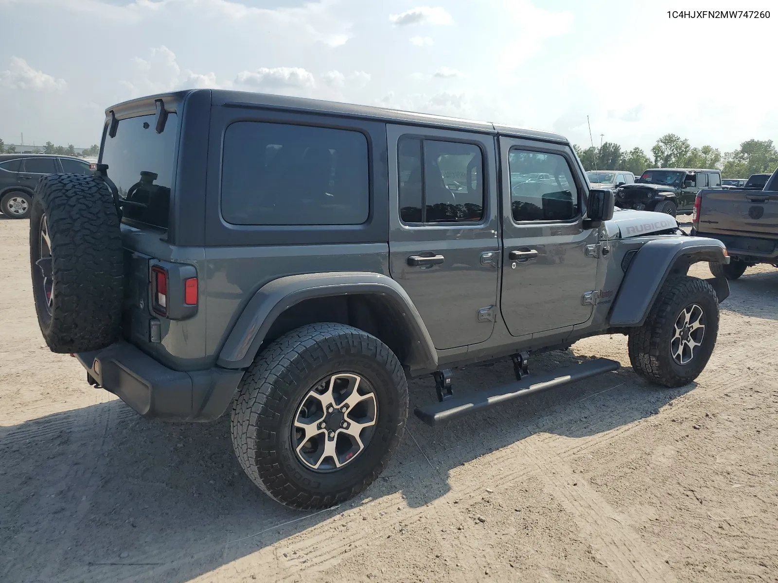 2021 Jeep Wrangler Unlimited Rubicon VIN: 1C4HJXFN2MW747260 Lot: 66281284