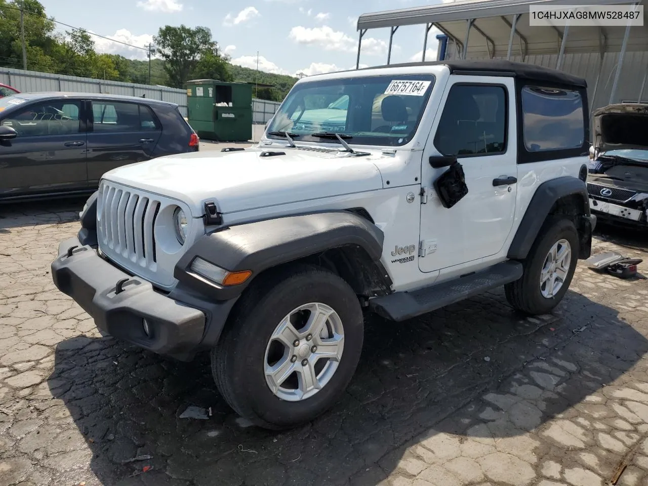 1C4HJXAG8MW528487 2021 Jeep Wrangler Sport