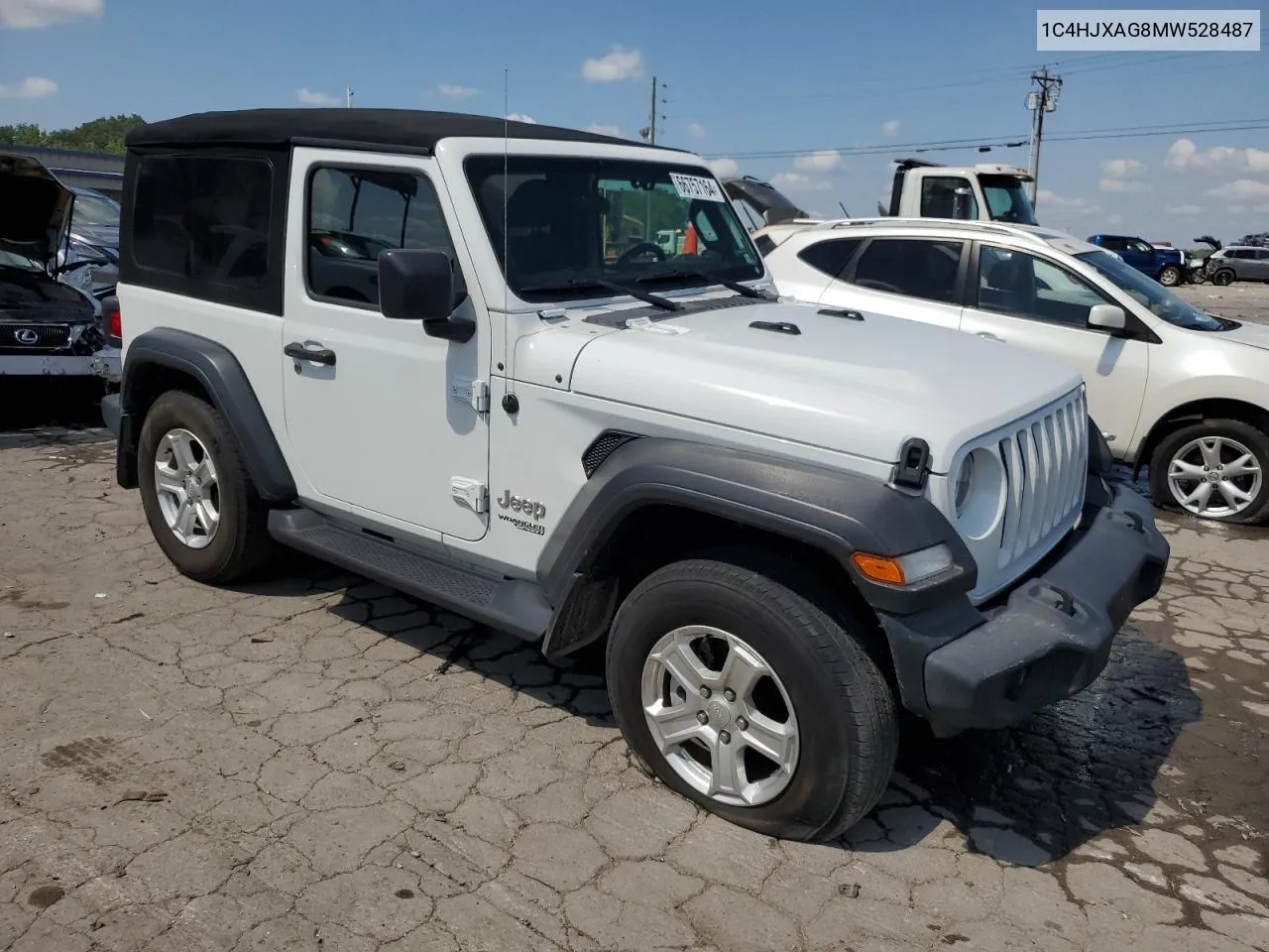 1C4HJXAG8MW528487 2021 Jeep Wrangler Sport