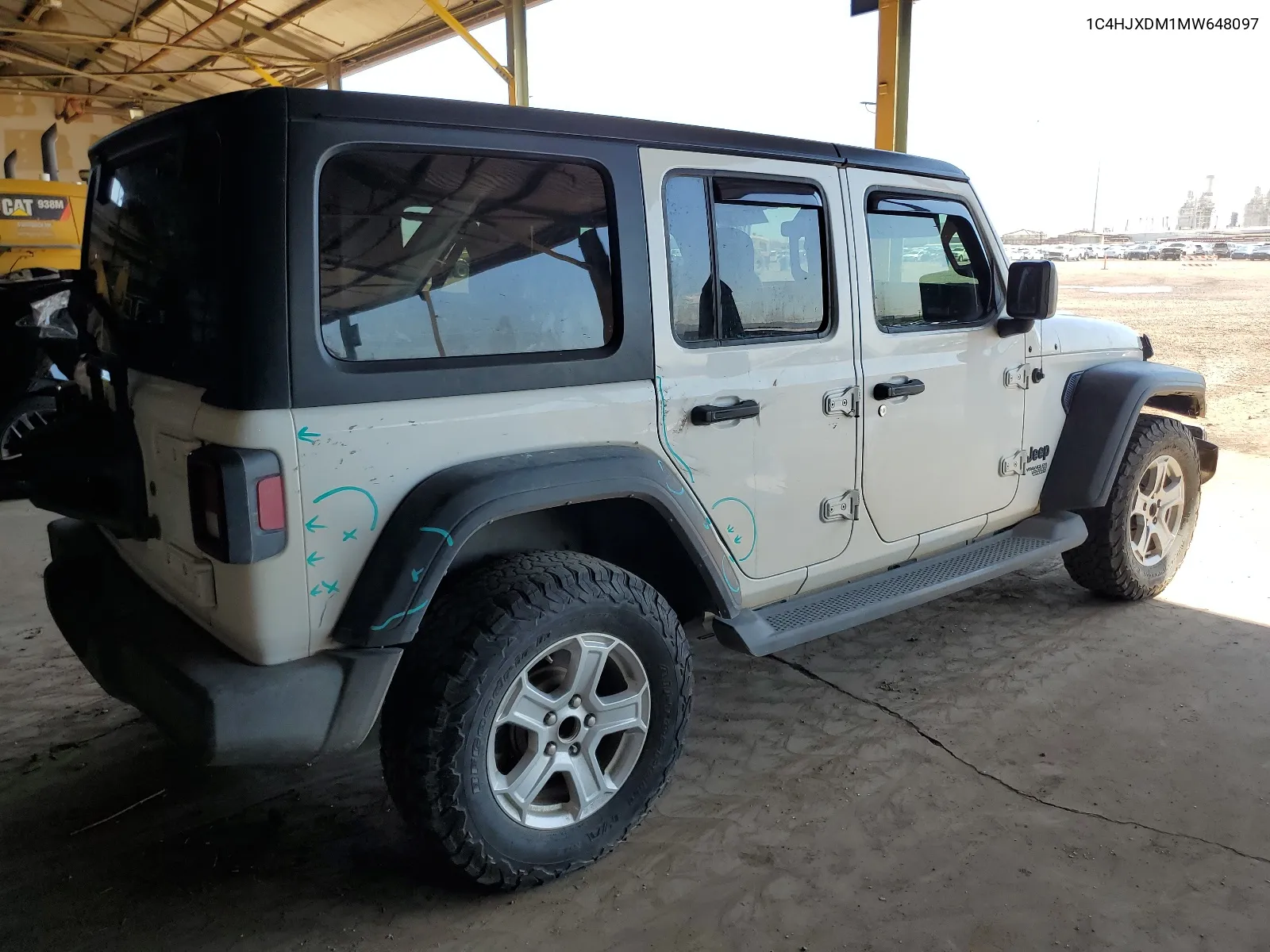 2021 Jeep Wrangler Unlimited Sport VIN: 1C4HJXDM1MW648097 Lot: 67151904