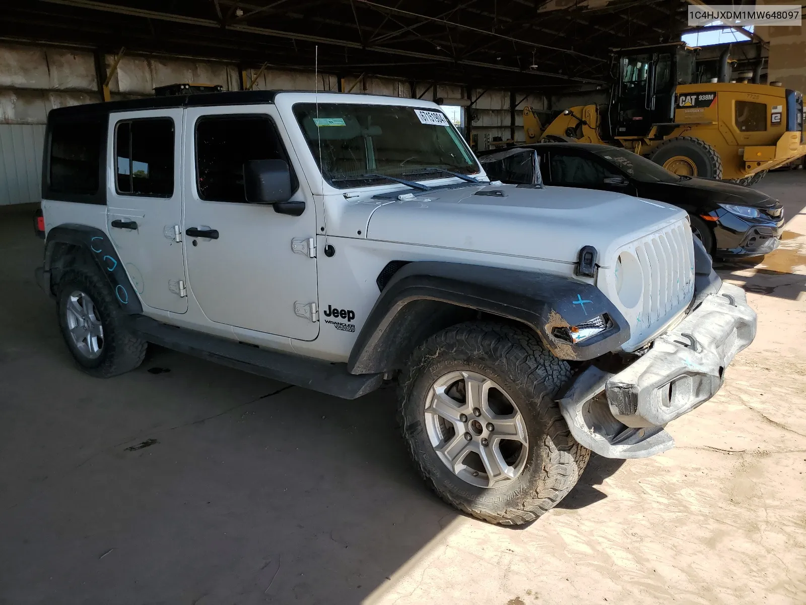 2021 Jeep Wrangler Unlimited Sport VIN: 1C4HJXDM1MW648097 Lot: 67151904