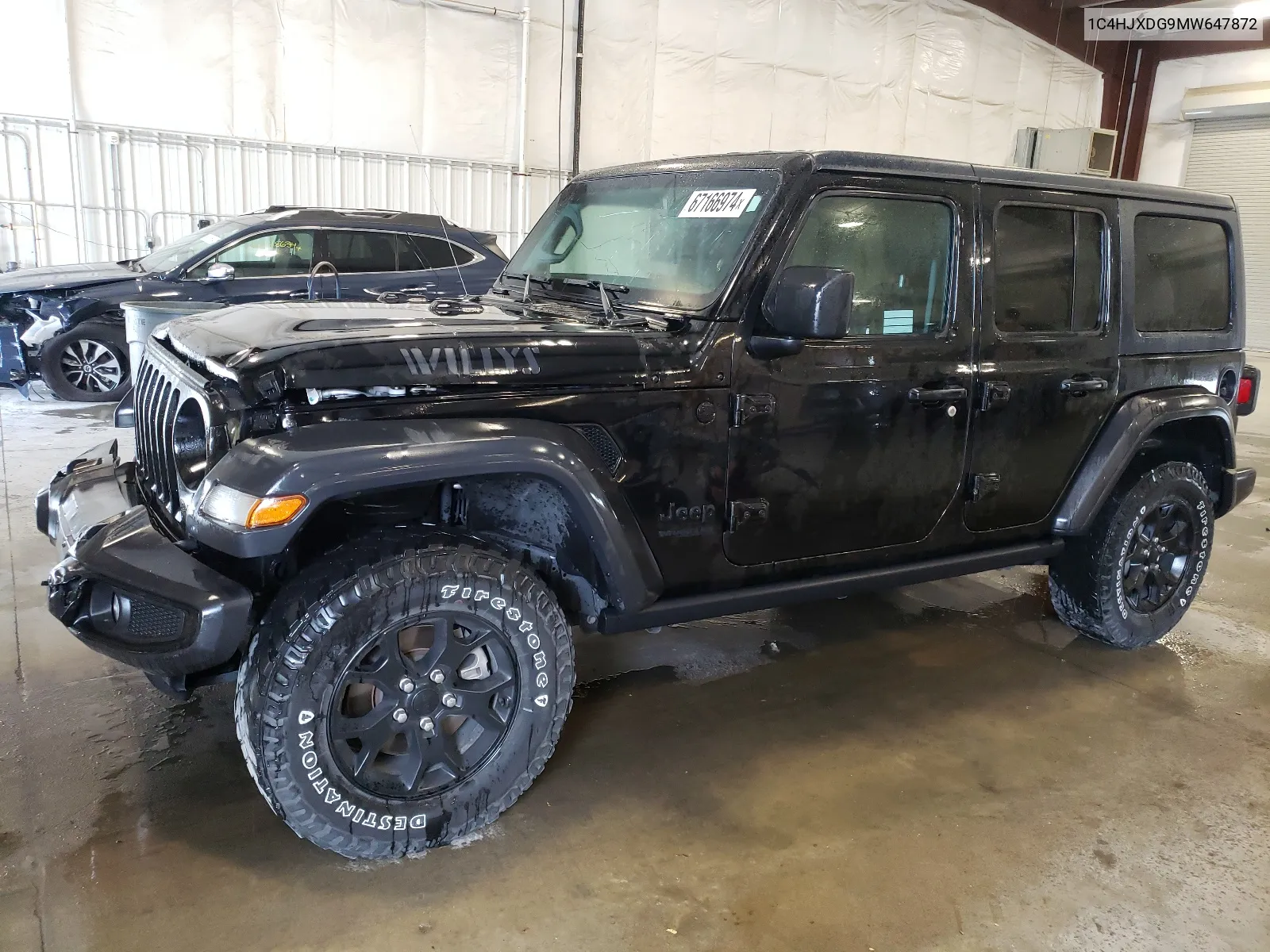 1C4HJXDG9MW647872 2021 Jeep Wrangler Unlimited Sport