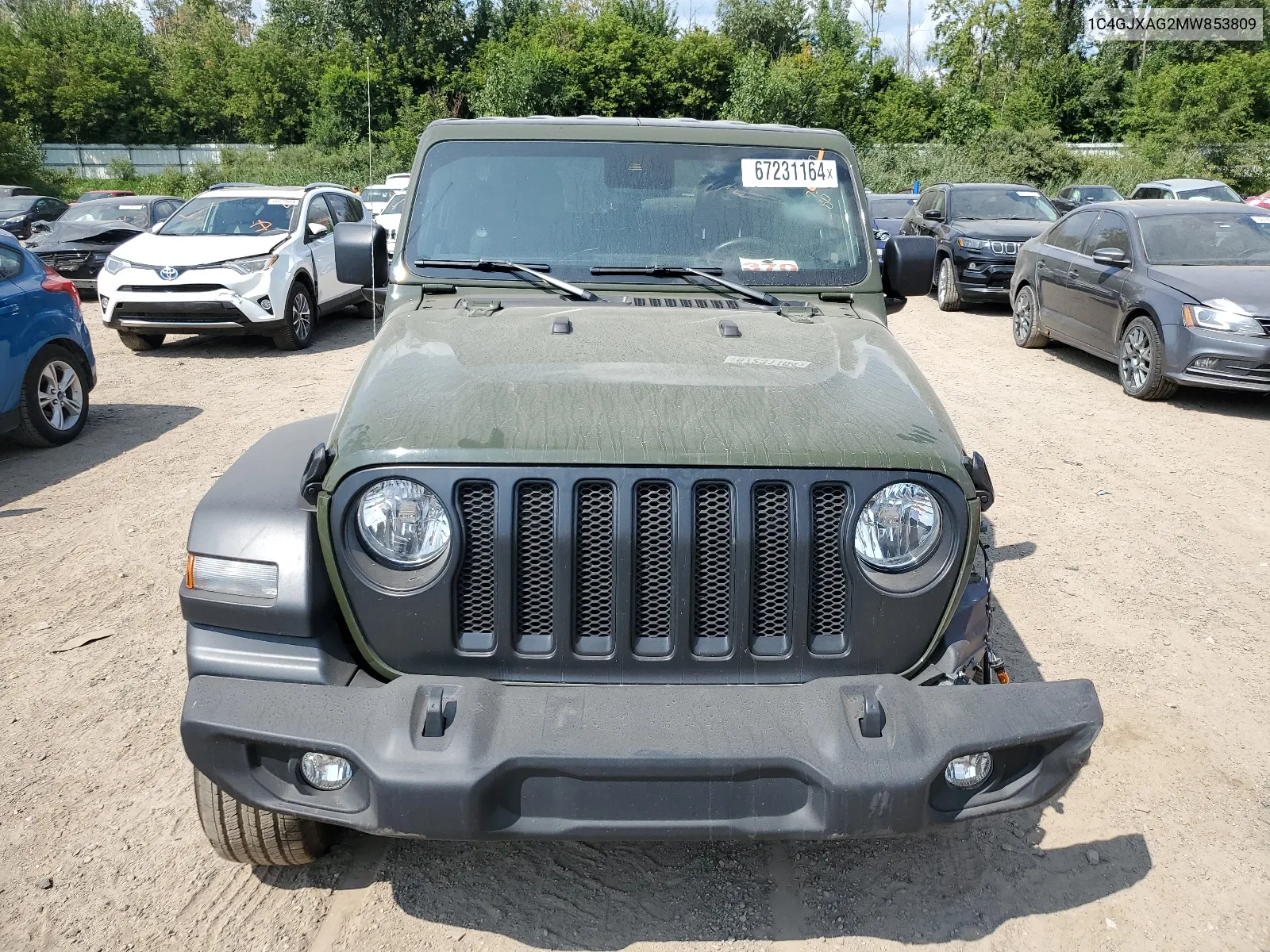 2021 Jeep Wrangler Sport VIN: 1C4GJXAG2MW853809 Lot: 67231164