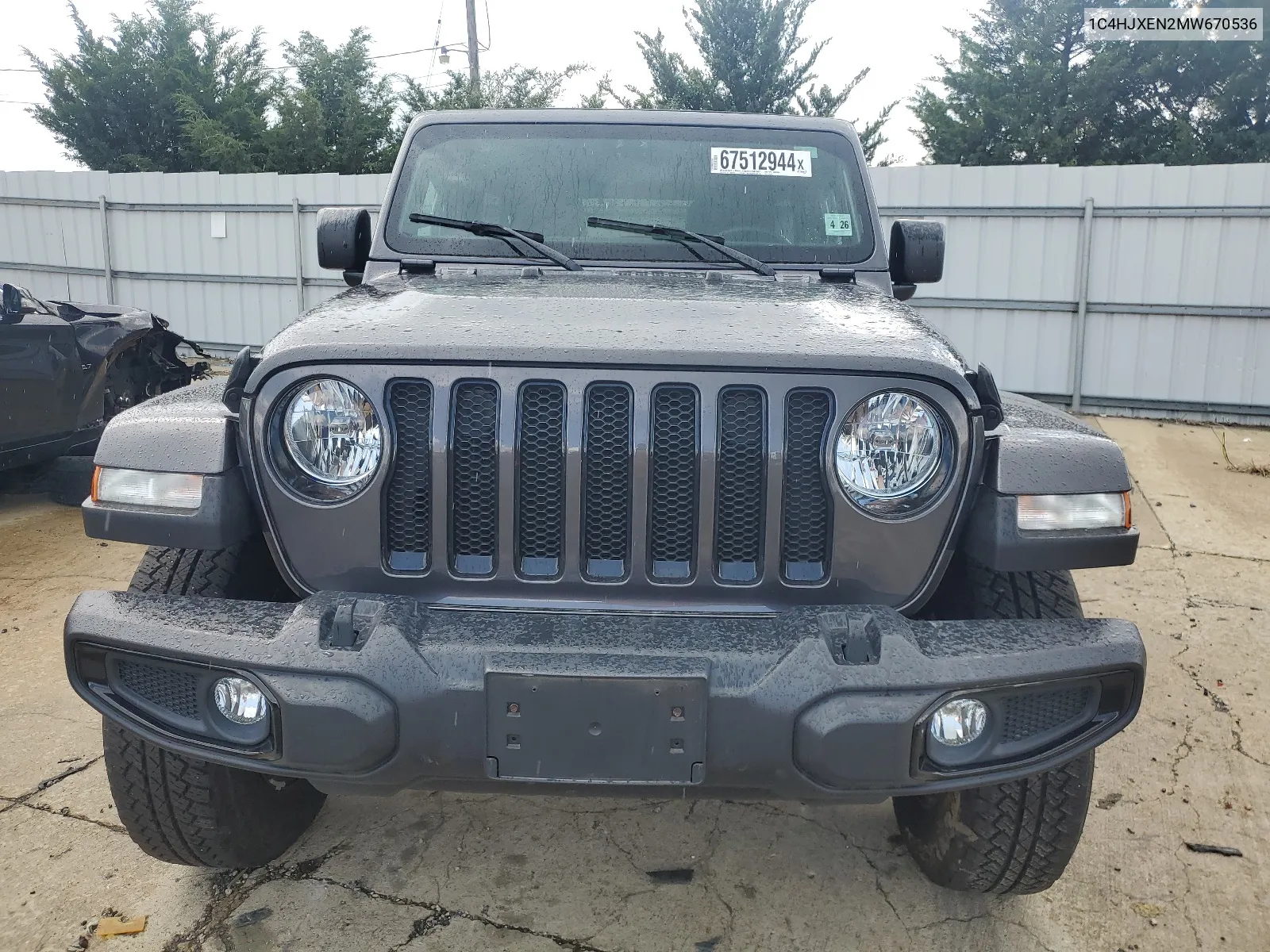 2021 Jeep Wrangler Unlimited Sahara VIN: 1C4HJXEN2MW670536 Lot: 67512944