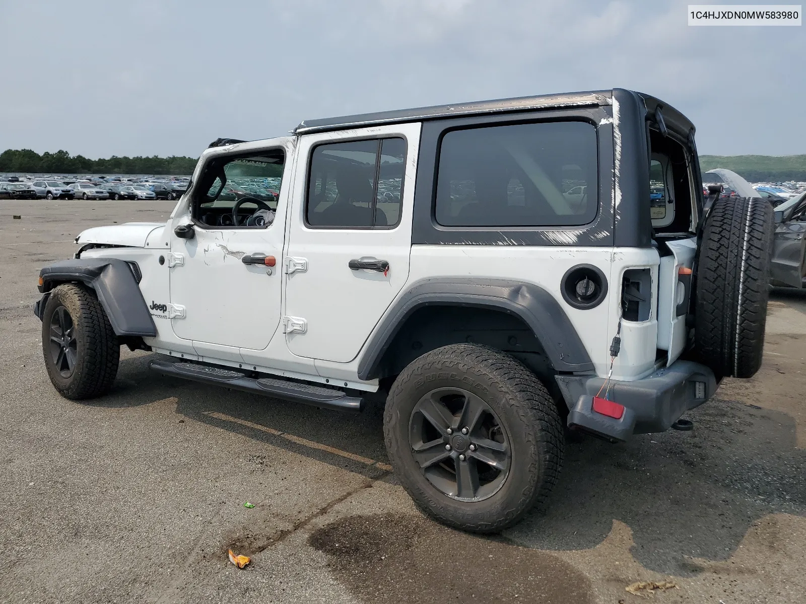 1C4HJXDN0MW583980 2021 Jeep Wrangler Unlimited Sport