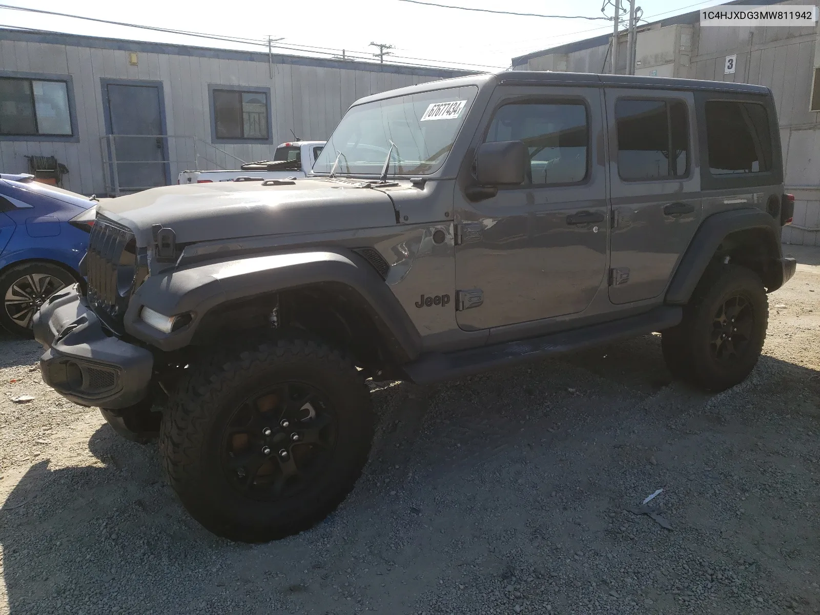 1C4HJXDG3MW811942 2021 Jeep Wrangler Unlimited Sport