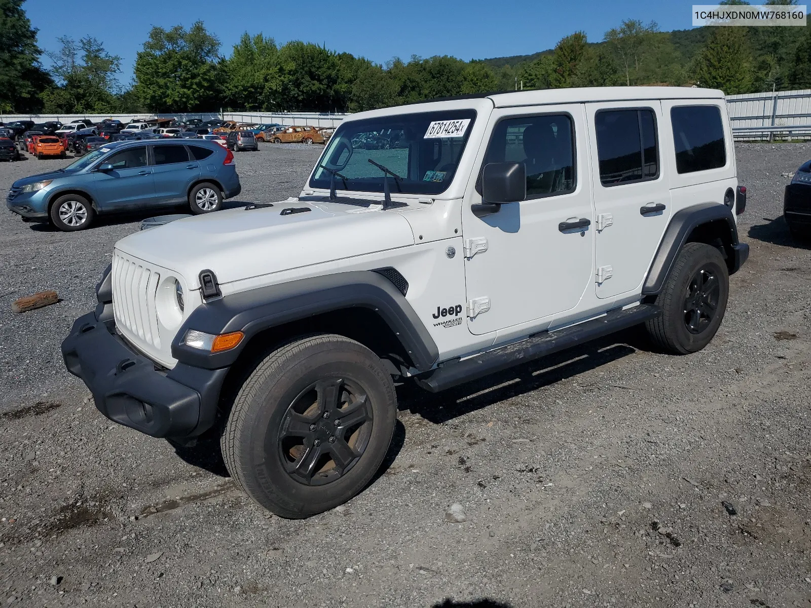 1C4HJXDN0MW768160 2021 Jeep Wrangler Unlimited Sport