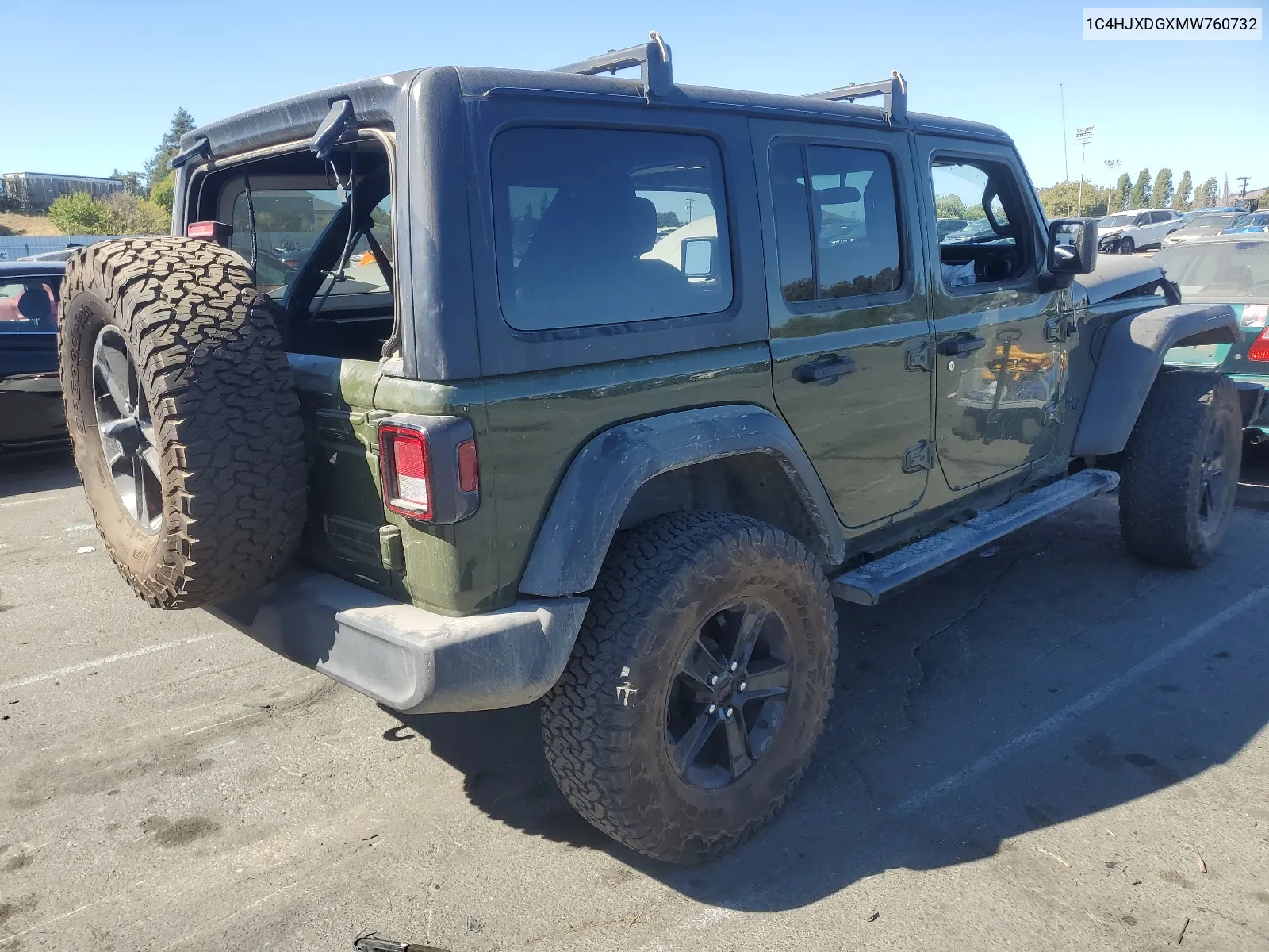 2021 Jeep Wrangler Unlimited Sport VIN: 1C4HJXDGXMW760732 Lot: 67935144